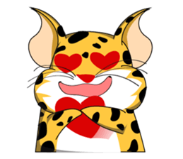 Petite Little Leopard sticker #14654628