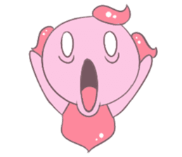 Little Pink Monster sticker #14654694