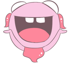 Little Pink Monster sticker #14654700