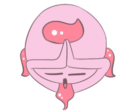 Little Pink Monster sticker #14654704