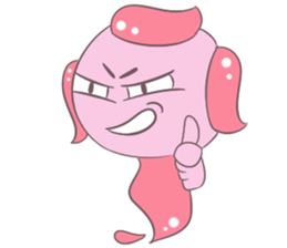Little Pink Monster sticker #14654707