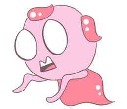 Little Pink Monster sticker #14654709