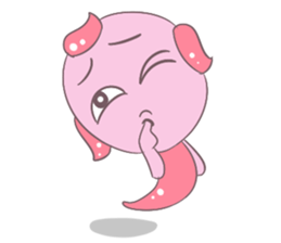 Little Pink Monster sticker #14654721