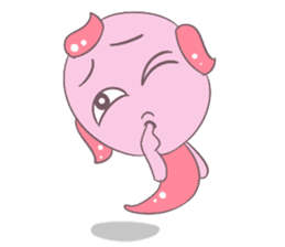 Little Pink Monster sticker #14654721