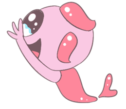 Little Pink Monster sticker #14654723