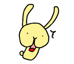 creamy rabbit sticker #14655111