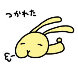 creamy rabbit sticker #14655122
