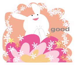 usapi-cute rabbit sticker #14655206