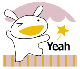 usapi-cute rabbit sticker #14655218