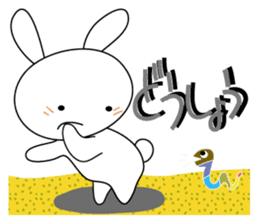usapi-cute rabbit sticker #14655220