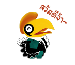Happy Hornbill sticker #14655774