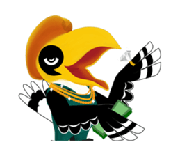 Happy Hornbill sticker #14655779