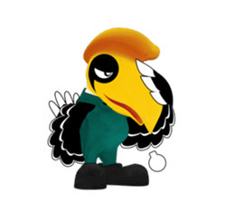 Happy Hornbill sticker #14655785