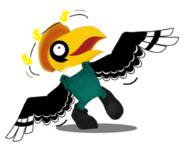 Happy Hornbill sticker #14655790