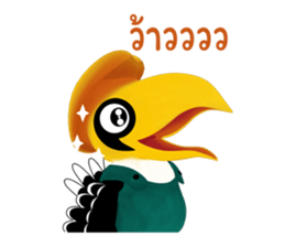 Happy Hornbill sticker #14655791