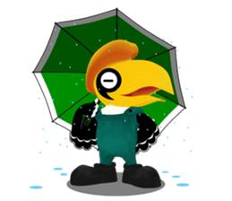 Happy Hornbill sticker #14655793