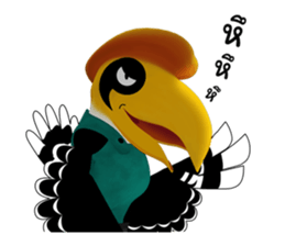 Happy Hornbill sticker #14655799