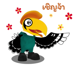 Happy Hornbill sticker #14655806