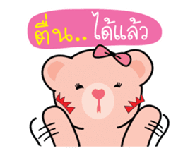 Bears pink ribbon sticker #14655967