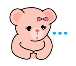Bears pink ribbon sticker #14655988