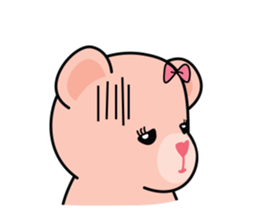 Bears pink ribbon sticker #14655989