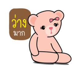 Bears pink ribbon sticker #14655992