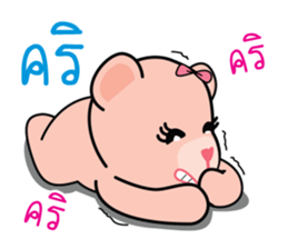 Bears pink ribbon sticker #14655997