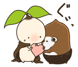pot friends and penguri sticker #14656624