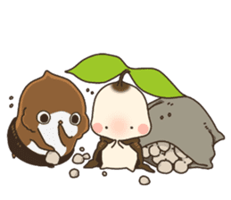 pot friends and penguri sticker #14656647