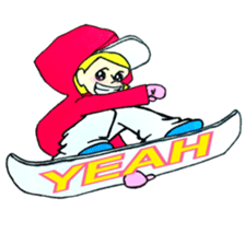 Snowboarder Girl sticker #14657331