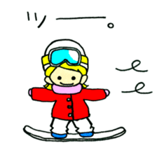 Snowboarder Girl sticker #14657351