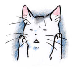 Buchineko is anxious sticker #14657470