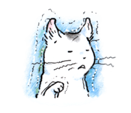 Buchineko is anxious sticker #14657471