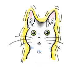 Buchineko is anxious sticker #14657474