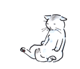 Buchineko is anxious sticker #14657480