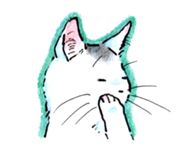 Buchineko is anxious sticker #14657492