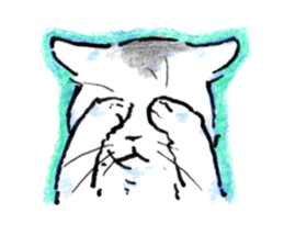 Buchineko is anxious sticker #14657494