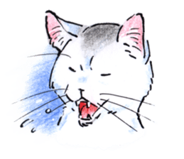 Buchineko is anxious sticker #14657496