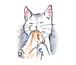 Buchineko is anxious sticker #14657497