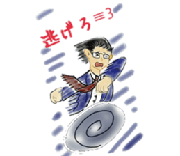 Good Luck!Salaryman Mr.Megane sticker #14658064