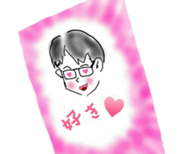 Good Luck!Salaryman Mr.Megane sticker #14658066