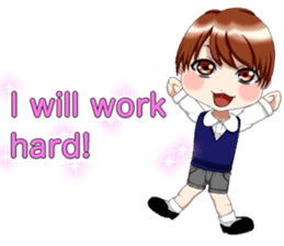 Lovely Loose Foot English sticker #14658134