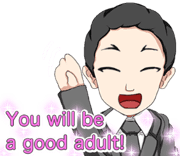 Lovely Loose Foot English sticker #14658141