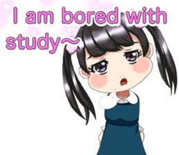 Lovely Loose Foot English sticker #14658143