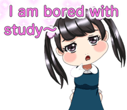 Lovely Loose Foot English sticker #14658143