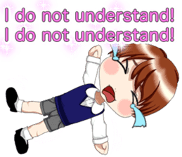 Lovely Loose Foot English sticker #14658146