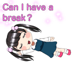 Lovely Loose Foot English sticker #14658147