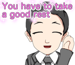 Lovely Loose Foot English sticker #14658149