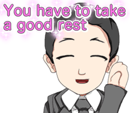 Lovely Loose Foot English sticker #14658149