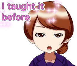 Lovely Loose Foot English sticker #14658152